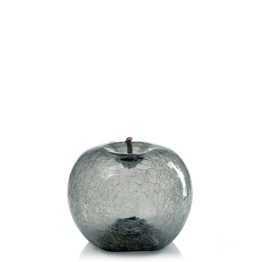 Apple Crackled Glass Transparences <br> Zirconium <br> (Ø 30 x H 26) cm