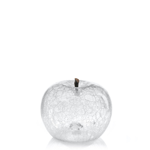 Apple Crackled Glass Transparences <br> Clear <br> (Ø 30 x H 26) cm