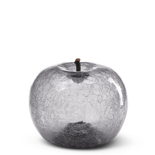 Apple Crackled Glass Transparences <br> Zirconium <br> (Ø 38 x H 35) cm