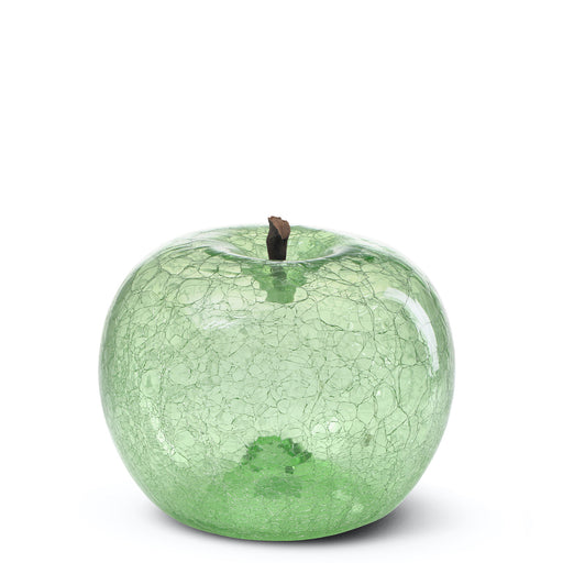 Apple Crackled Glass Transparences <br> Emerald <br> (Ø 38 x H 35) cm
