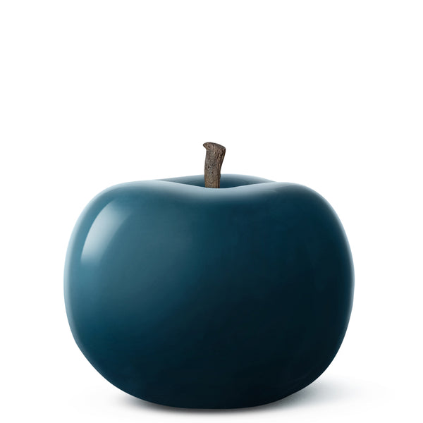 Apple Portuguese Faience <br> Petrol <br> (Ø 41 x H 34) cm