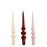 Alpha Candle <br> 
Pink, Red, Beige <br> 
Set of 3