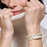 Venus Thin Cuff<br> White Sand