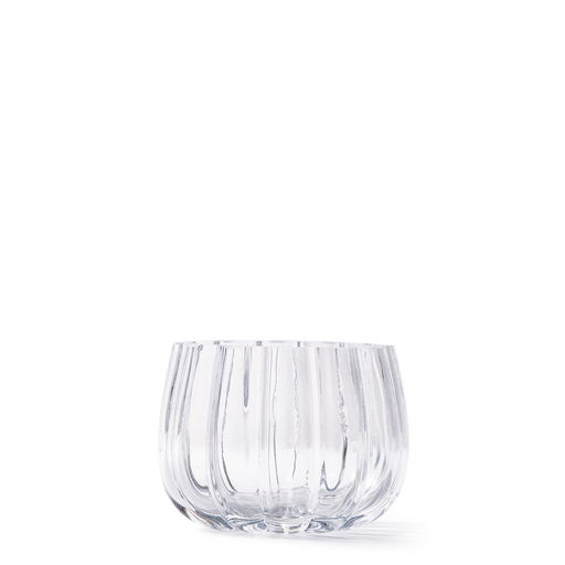 Melon Hurricane Candle Holder <br>
Clear <br>
(Ø 13.7 x H 10) cm