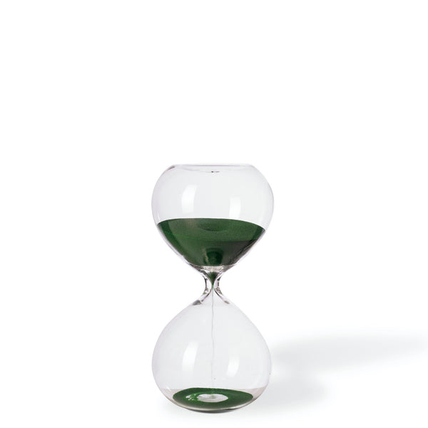 30 min Sandglass <br> Green <br> (Ø 10 x H 20) cm