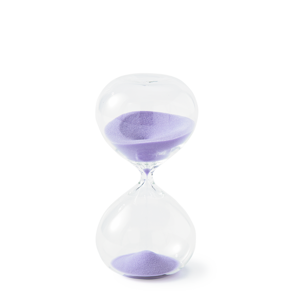 30 min Sandglass<br> 
Lilac
<br> (Ø 10 x H 20) cm