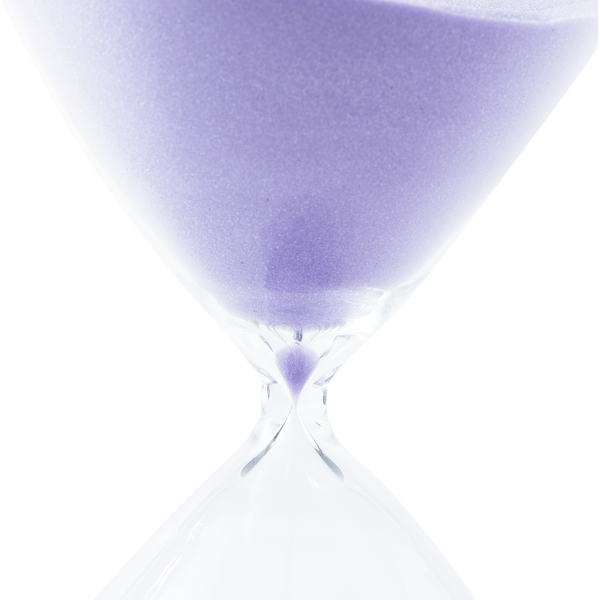 180 min Sandglass<br> 
Lilac
<br> (Ø 20 x H 55) cm
