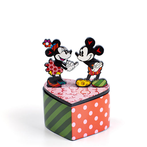 Mickey & Minnie <br> Lidded Box <br> (L 8.5 x H 12.5) cm