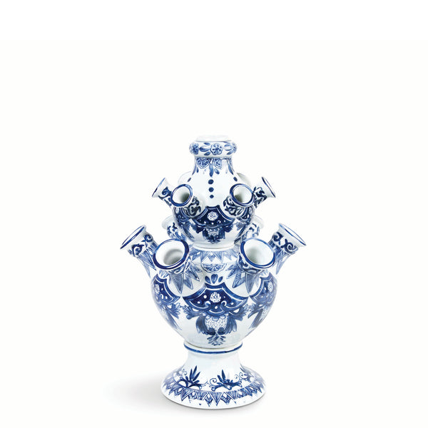 Pyramid Tulip Vase <br> 
Blue
<br> (Ø 22 x H 31) cm