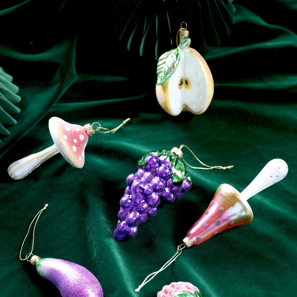 Mushroom Ornament <br> 
Multicolor <br> 
Set of 1