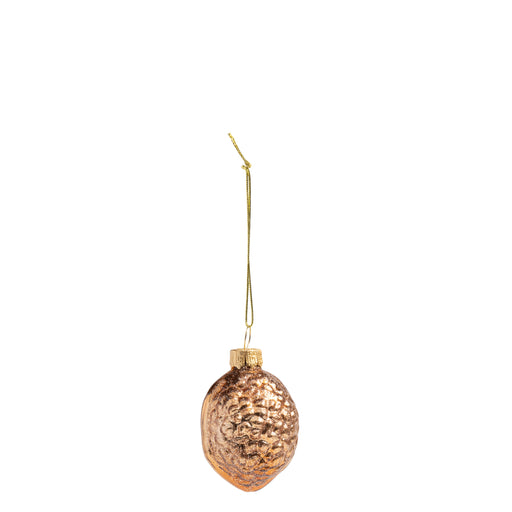 Walnut Ornament <br> (Ø 4 x H 7) cm