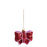 Ribbon Ornament <br> 
Red <br> 
Set of 1