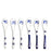 Delftware Spoon <br> 
Set of 6