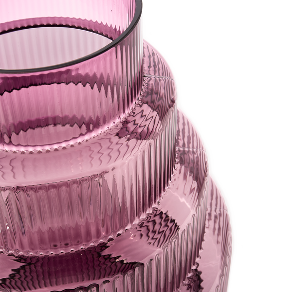 Steps Vase<br> 
Dark Purple
<br> (Ø 40 x H 65) cm