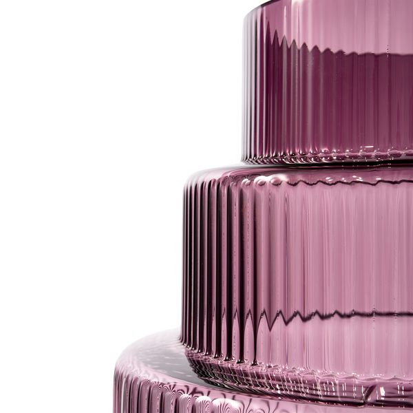 Steps Vase<br> 
Dark Purple
<br> (Ø 40 x H 65) cm
