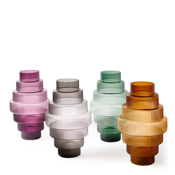 Steps Vase<br> 
Dark Purple
<br> (Ø 40 x H 65) cm