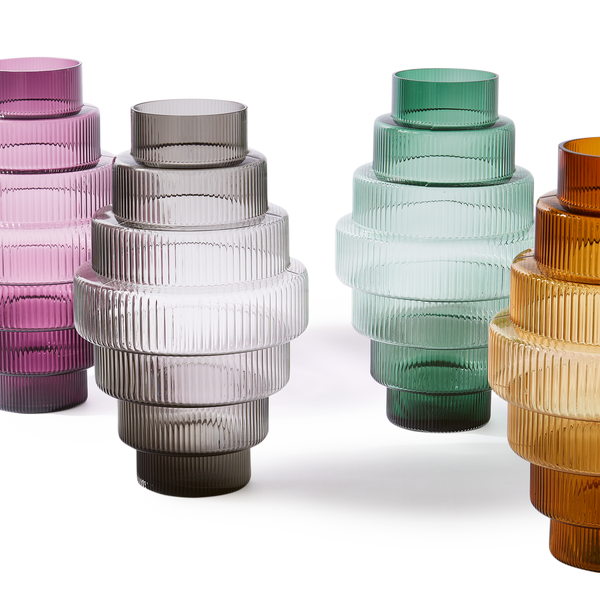 Steps Vase<br> 
Dark Purple
<br> (Ø 40 x H 65) cm