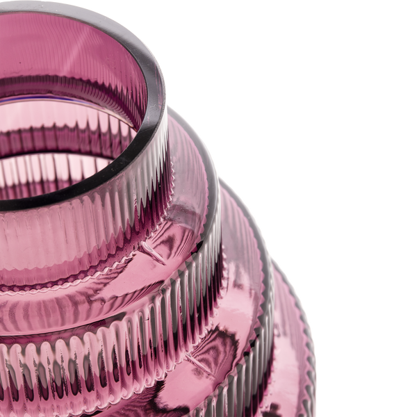 Steps Vase<br> 
Dark Purple
<br> (Ø 35 x H 50) cm