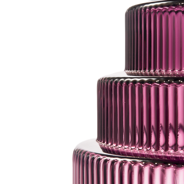 Steps Vase<br> 
Dark Purple
<br> (Ø 35 x H 50) cm