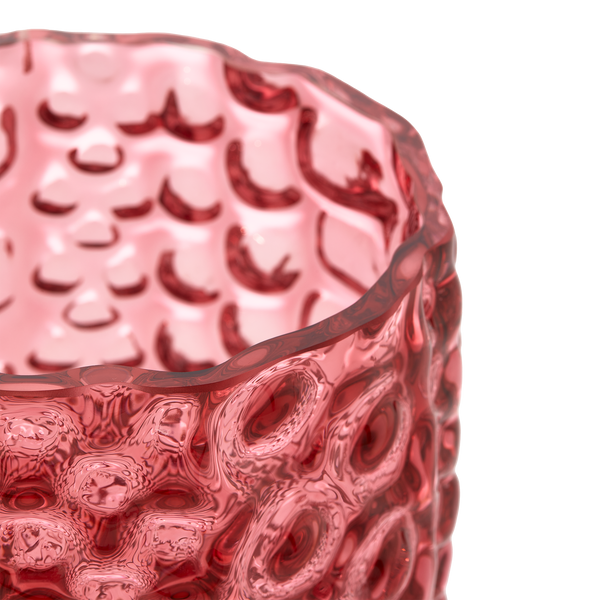 Round Relief Vase<br> 
Light Pink
<br> (Ø 20 x H 30) cm