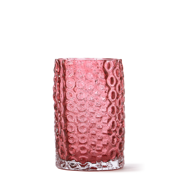 Round Relief Vase<br> 
Light Pink
<br> (Ø 20 x H 30) cm