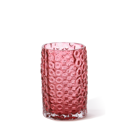 Round Relief Vase<br> 
Light Pink
<br> (Ø 20 x H 30) cm