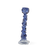 Glass Drip Candle Holder <br> 
Dark Blue <br> 
(L 14 x W 8 x H 25) cm
