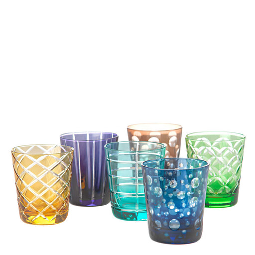 Cuttings Tumbler Glass <br> Set of 6 <br> 250 ml