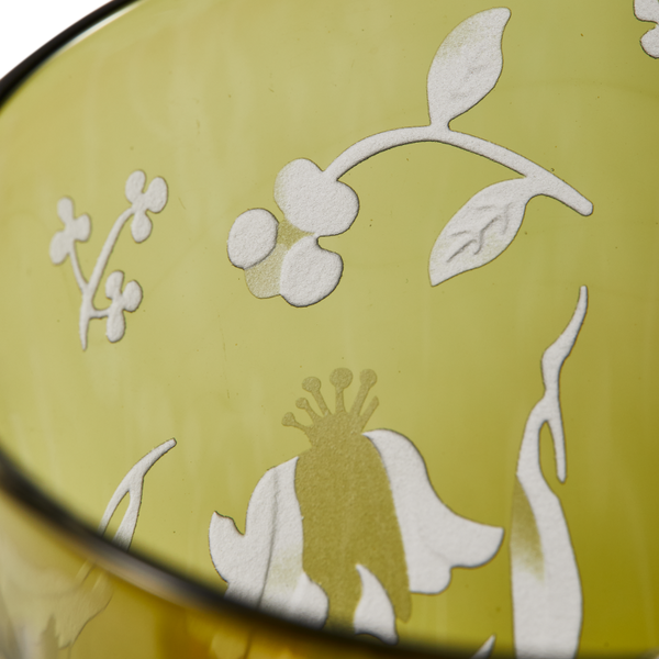 Scattered Flowers Tumbler Glass <br> Limited Edition <br> Set of 2 <br> 300 ml