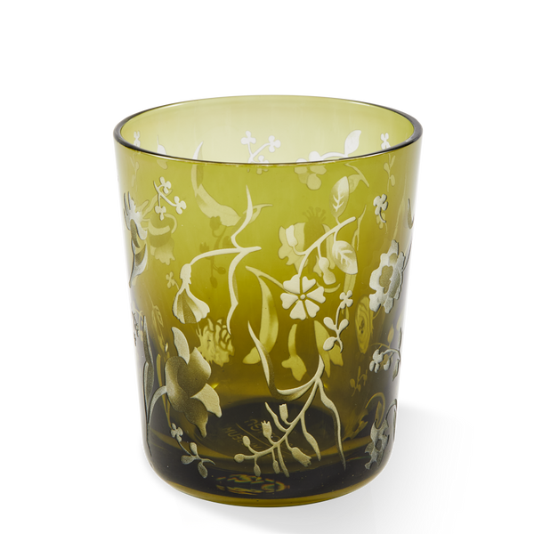 Scattered Flowers Tumbler Glass <br> Limited Edition <br> Set of 2 <br> 300 ml