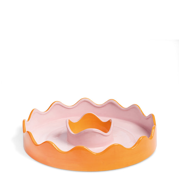 Wiggle Tray <br> 
Orange <br> 
(Ø 32 x H 6) cm