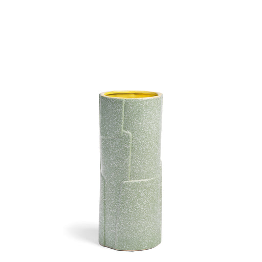 Flake Vase <br> 
Green <br> 
(Ø 11 x H 28) cm