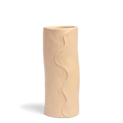 Slice Vase <br> 
Nude <br> 
(Ø 10 x H 26) cm