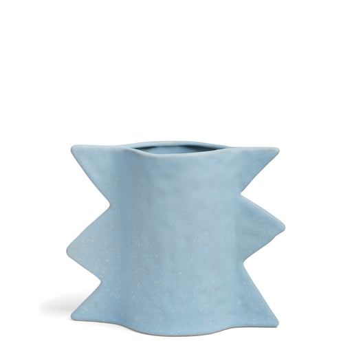 Slice Vase <br> 
Blue <br> 
(L 10 x W 20.5 x H 17.5) cm