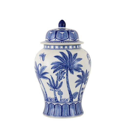 Jungle Palmier Jar with Lid <br> (Ø 24 x H 46) cm