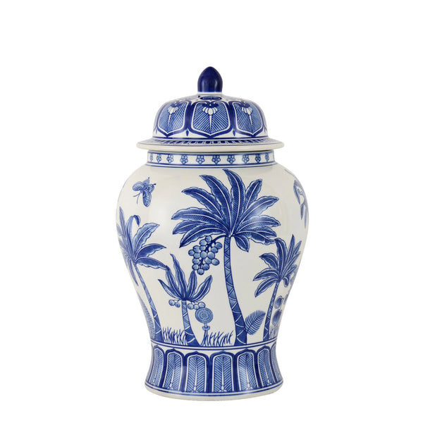 Jungle Palmier Jar with Lid <br> (Ø 24 x H 46) cm
