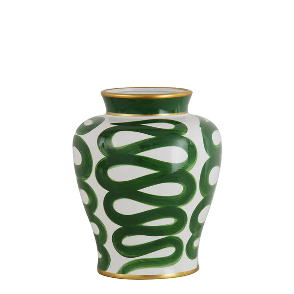 Serpentine Vase <br> (Ø 24 x H 28) cm