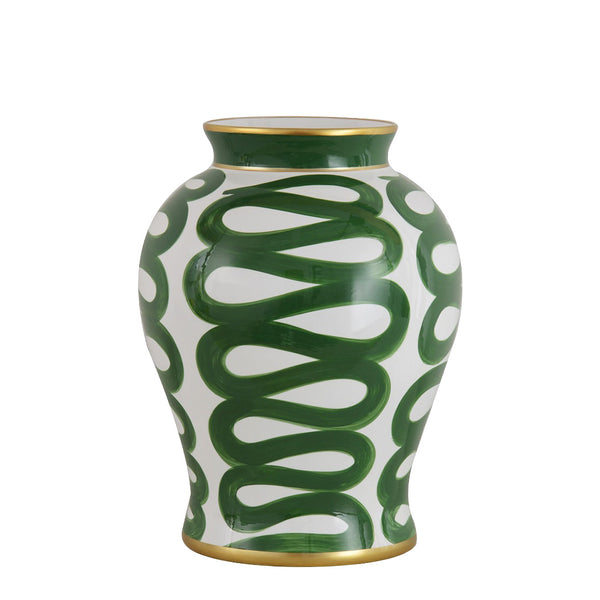 Serpentine Vase <br> (Ø 30 x H 38) cm