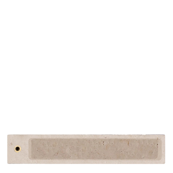 Travertine Incense Holder <br> Beige