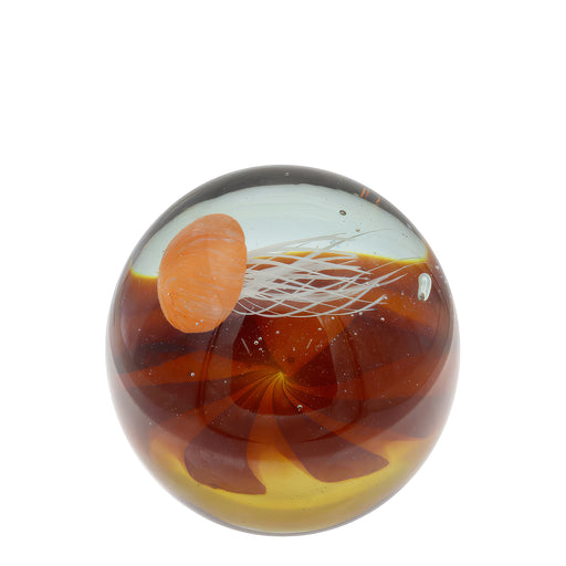 Giant Glass Ball with Jellyfish Paperweight <br> (Ø 18) cm