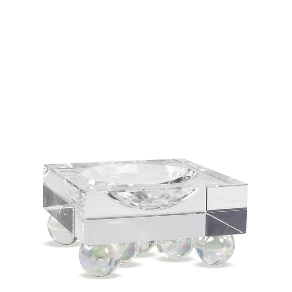 Crystal Bowl with Balls
<br> (L 16 x W 16 x H 7.5) cm