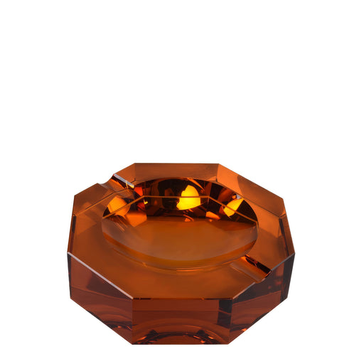 Varadero Crystal Ashtray <br> Amber <br> (Ø 18 x H 5) cm