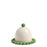 Perle Butter Dish <br> 
Green
<br> (Ø 16 x H 12.5) cm