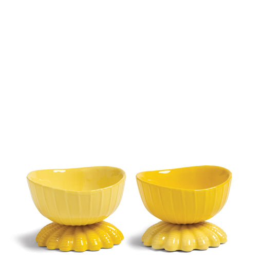 Coupe Clam Bowl <br> Yellow <br> Set of 2