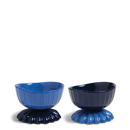 Coupe Clam Bowl <br> Blue <br> Set of 2