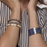 Eole Bangle Cuff<br> Navy Blue