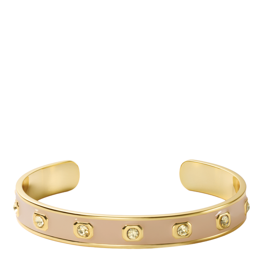 Gem Bangle Cuff<br> Beige Mastic