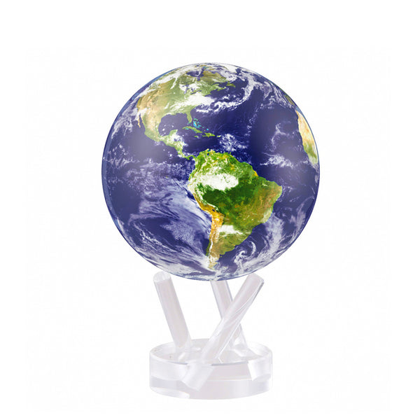 Globe <br> Blue Earth with Clouds <br> (Ø 12 x H 18) cm