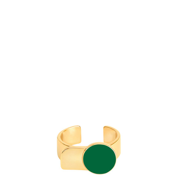 Arty Ring <br> Emerald Green