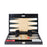 Jet Black Alligator <br> Backgammon Set <br> (L 38 x W 24.5) cm